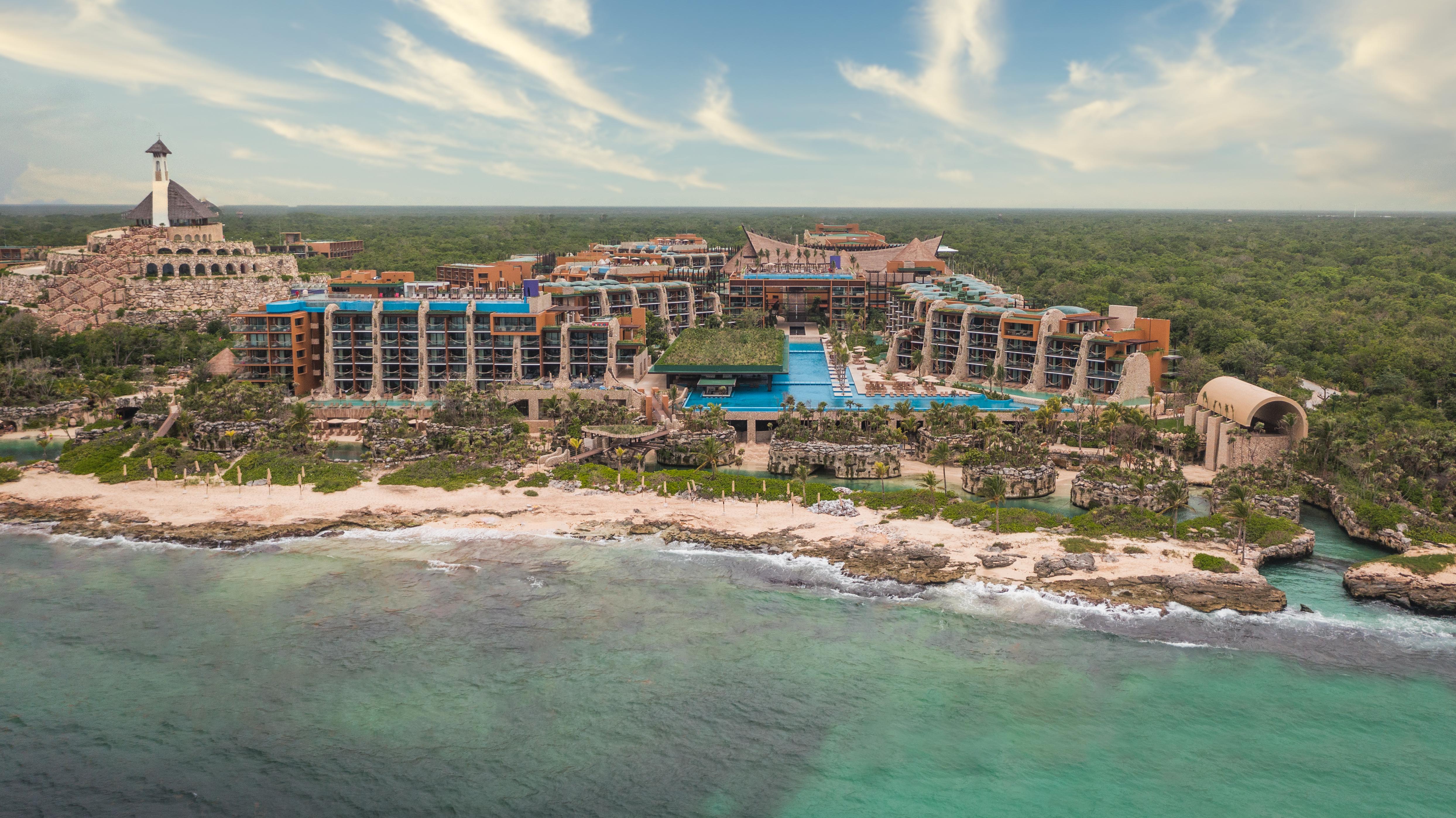 Hotel Xcaret Arte - All Parks All Fun Inclusive - Adults Only Playa del Carmen Exterior photo Aerial view of the resort